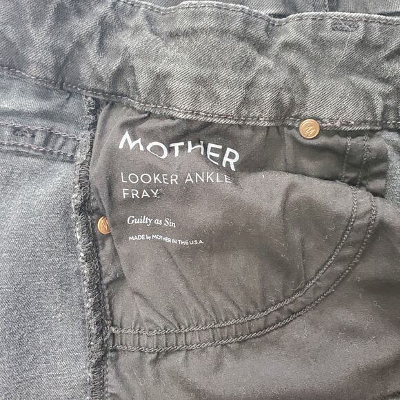 Mother The Looker Black Skinny Jeans 27 / 4 - Picture 6 of 12